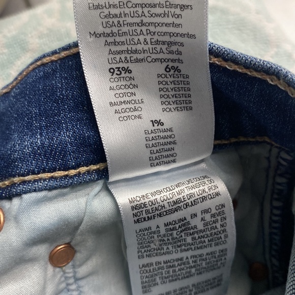 MOTHER INSIDER CROP STEP FRAY IN GIRL CRUSH HIGH WAISTED RAW HEM STRETCH DENIM - Picture 10 of 14